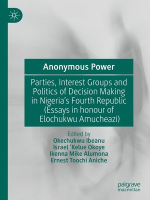 cover image of Anonymous Power